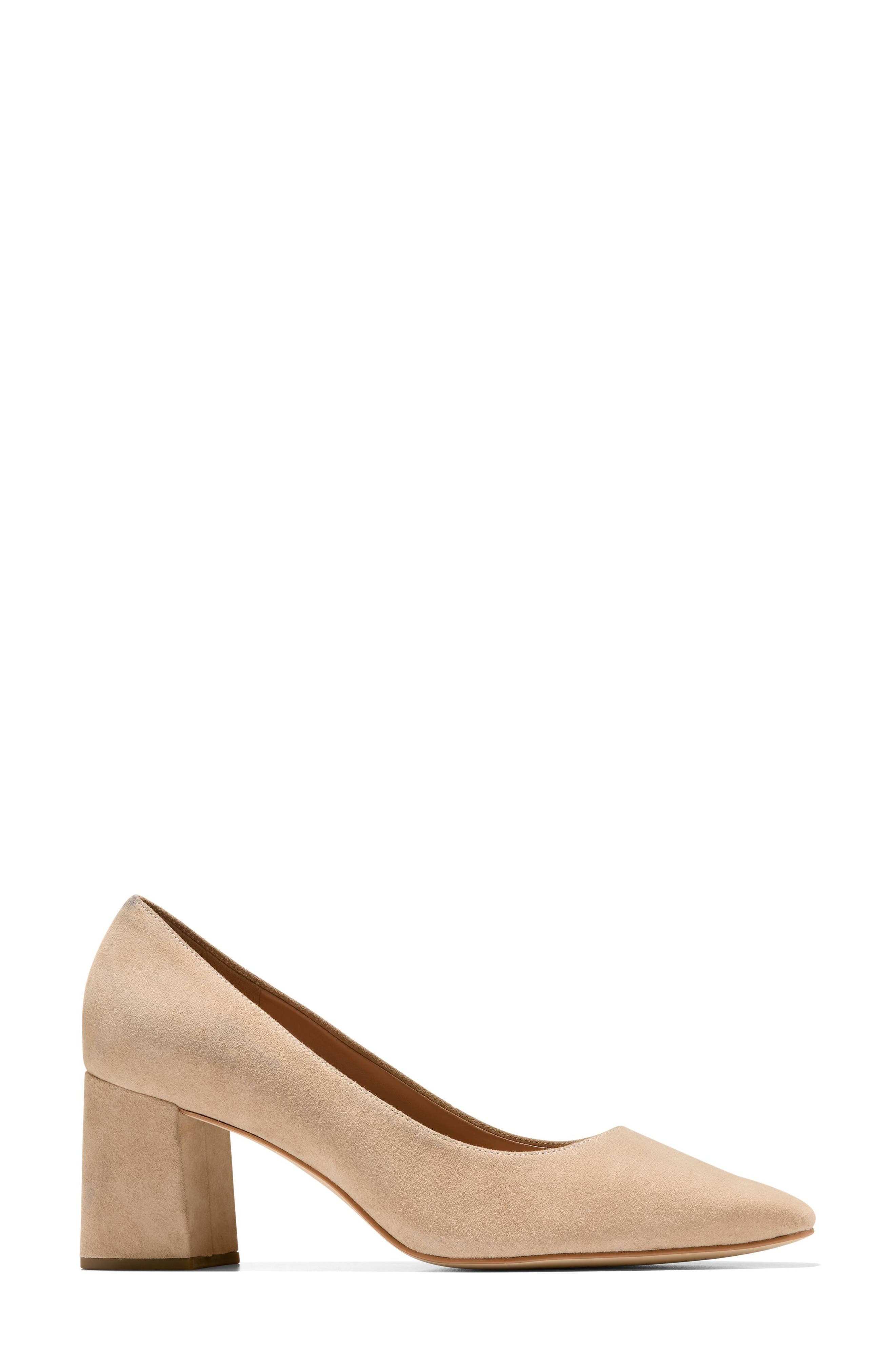 Anamaria Leather Pump, Alternate, color, BIRCH BEIGE SUEDE