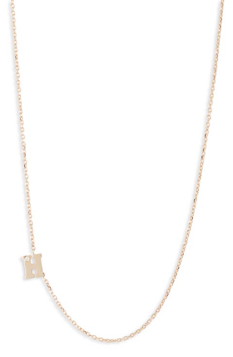 Diamond Initial Necklace