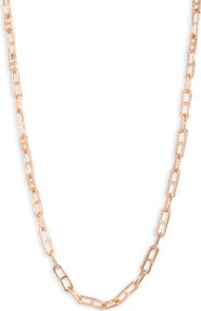 SHYMI Bar Paper Clip Chain Necklace