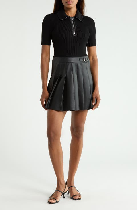 Linnie Mixed Media Minidress