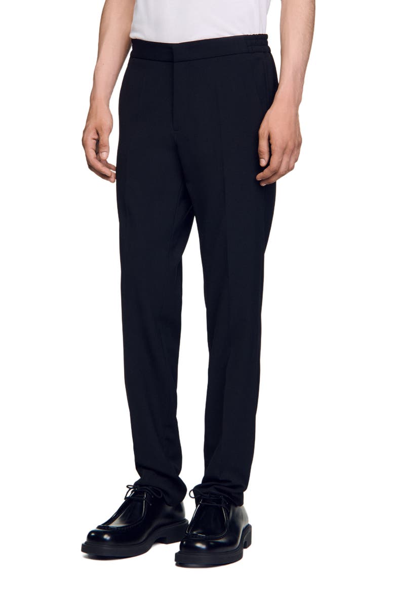 SANDRO Straight-leg trousers, Main, color, 