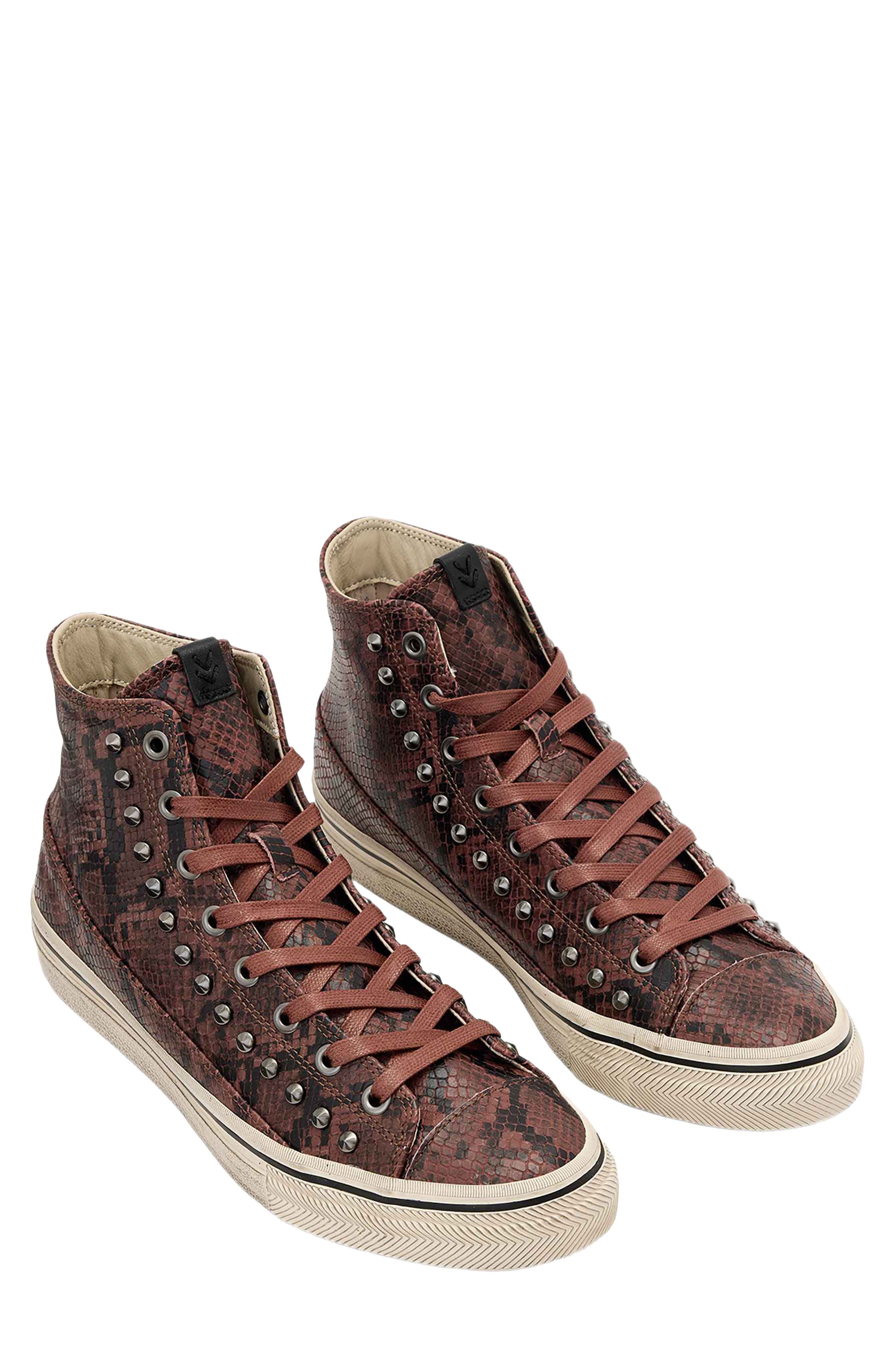 315 Vulc Studded Leather Mid Top Sneaker, Main, color, TAMARIND