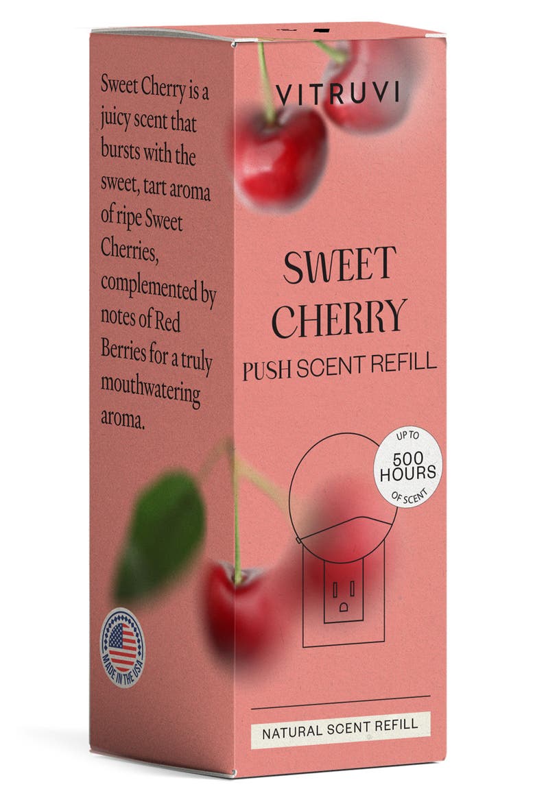 Forest Rain Push Plug-In Scent Refill, Main, color, SWEET CHERRY