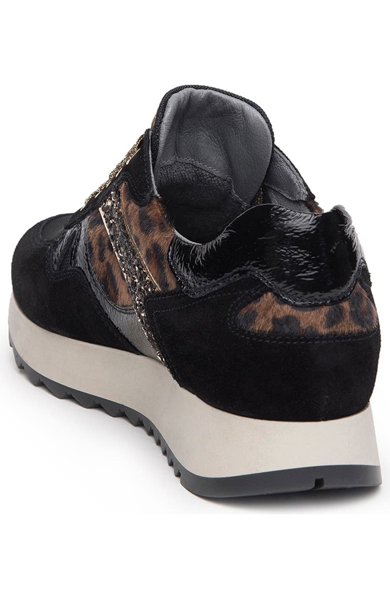 NeroGiardini Leopard Glitter Runner Sneaker, Alternate, color,