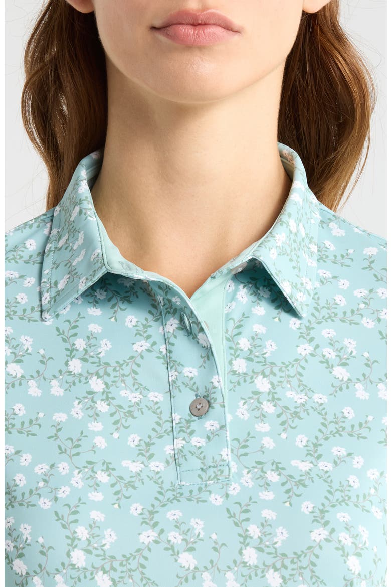 Georgia Print Golf Polo, Alternate, color, SURF