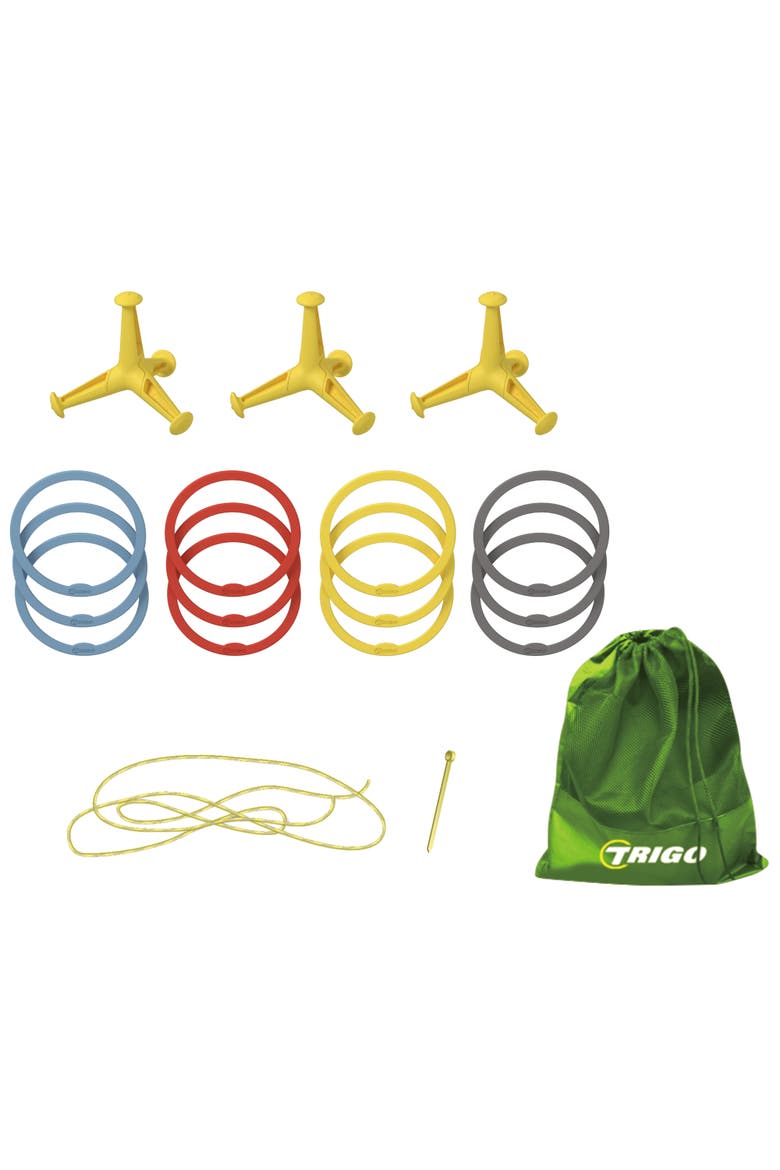 Trigo Ring Toss Colorful Throwing & Hooking Game, Alternate, color, Multicolored