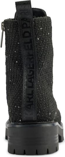 KARL LAGERFELD PARIS Mela Combat Boot (Women) | Nordstrom