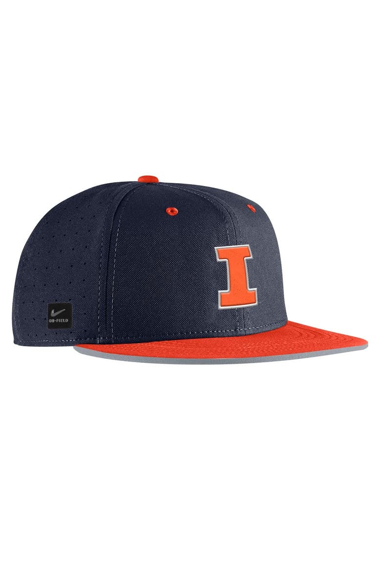 Nike Men's Nike Navy Illinois Fighting Illini 2025 On-Field True Performance Baseball Fitted Hat, Alternate, color,