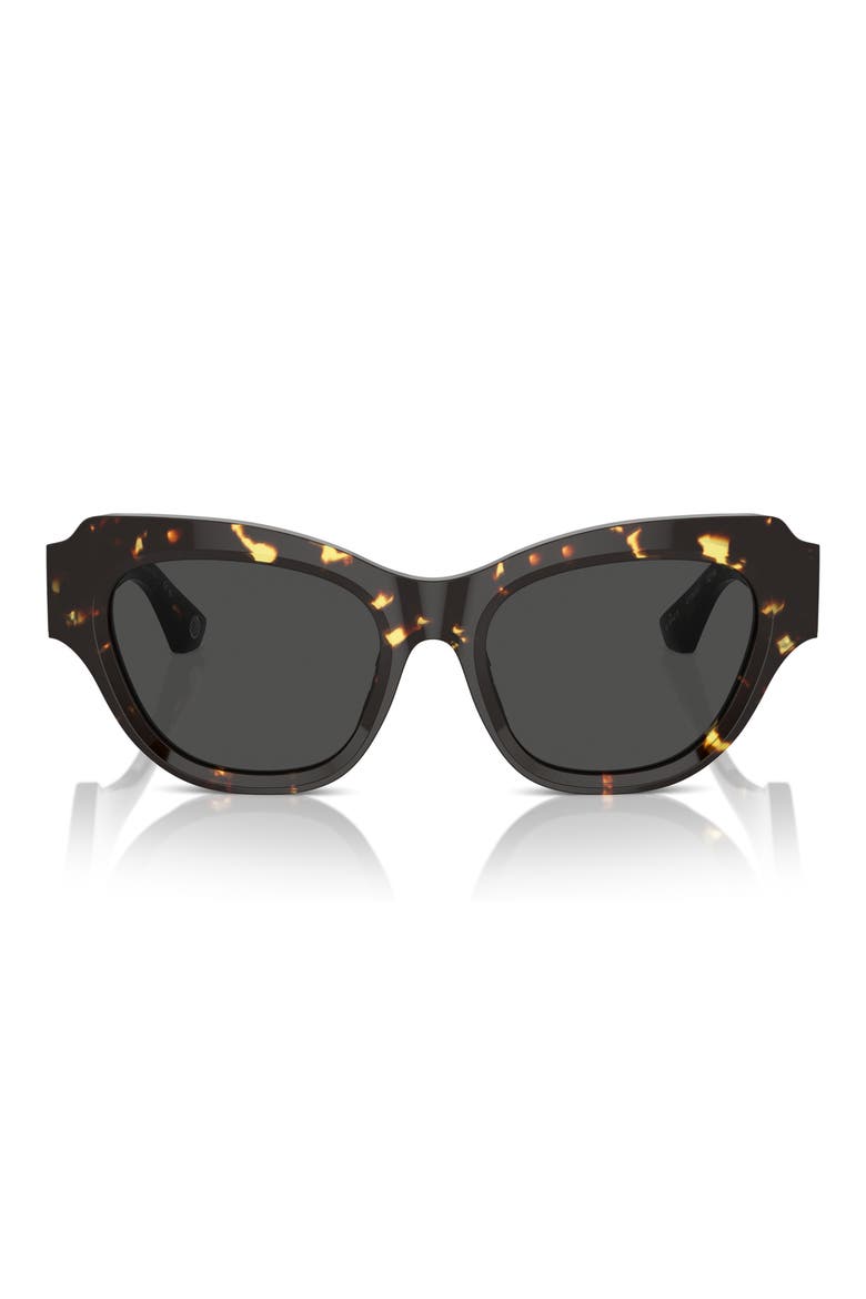52mm Irregular Sunglasses, Alternate, color, DK HAVANA
