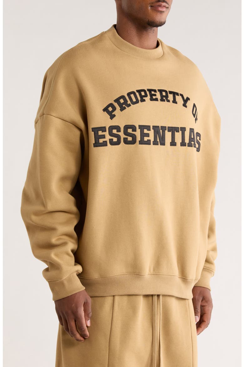 Property Graphic Print Crewneck Sweatshirt, Alternate, color, DUNE