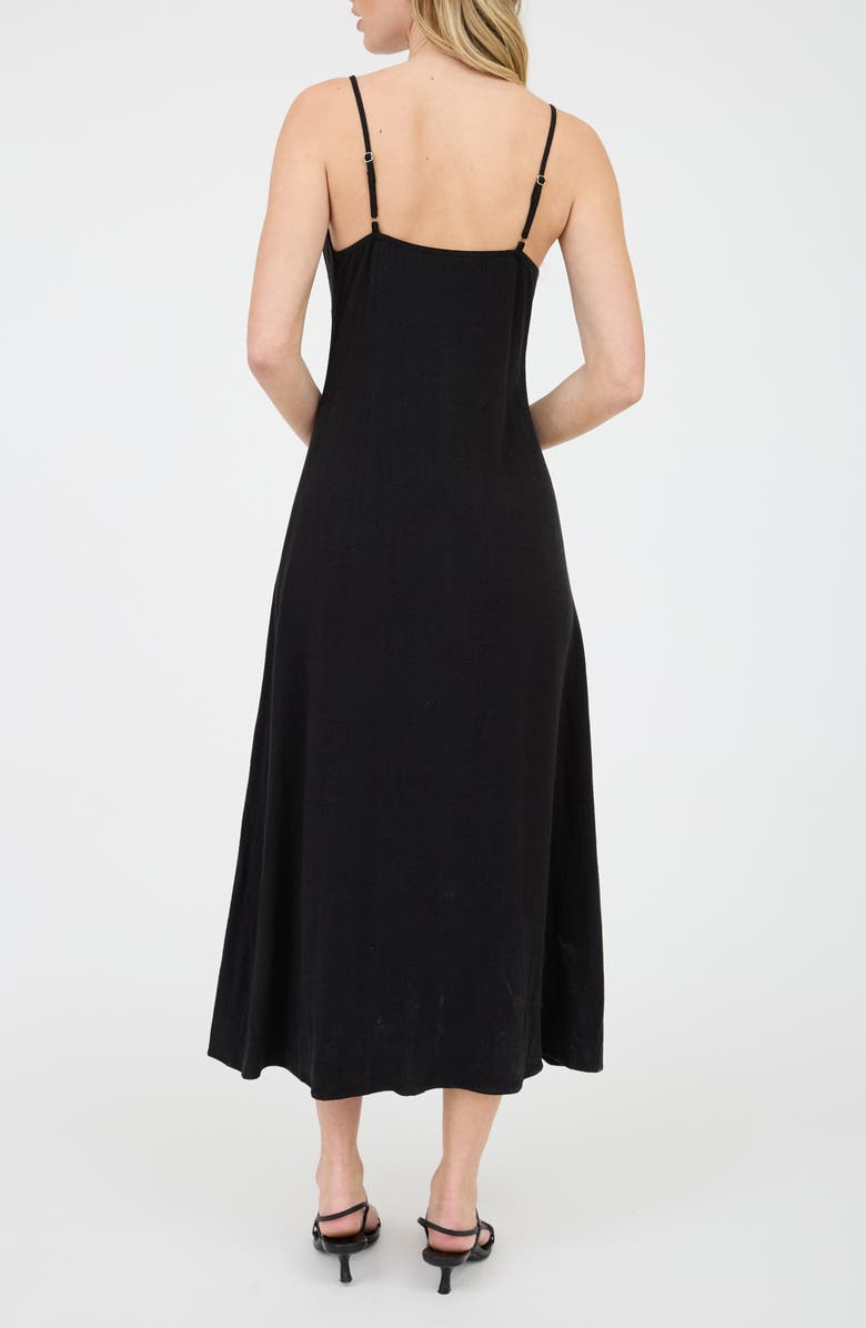 Blu Pepper Button-Up Midi Dress, Alternate, color, Black