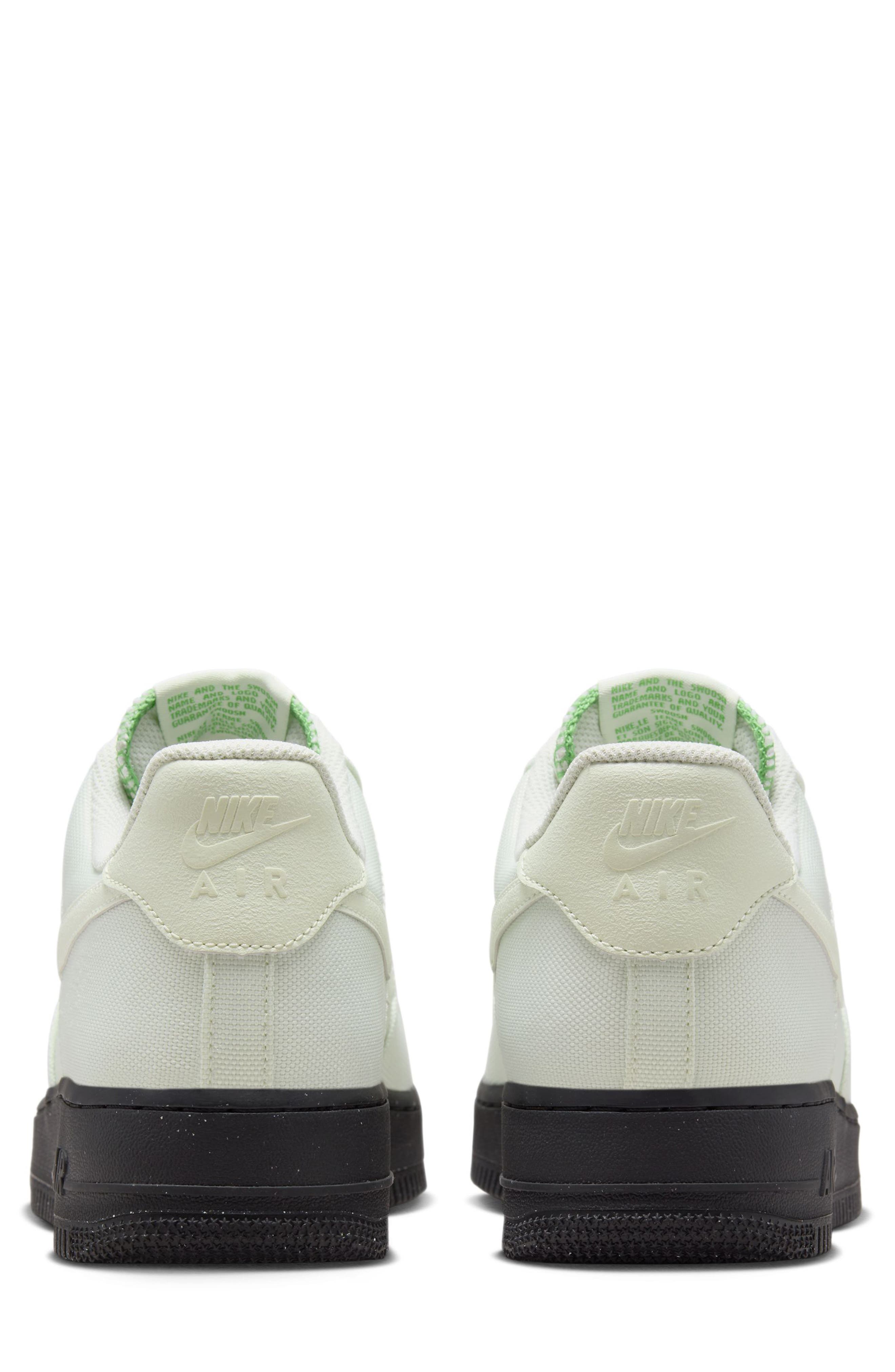 Nike Air Force 1 '07 LV8 Sneaker, Alternate, color, Sea Glass/ Black/ Chlorophyll