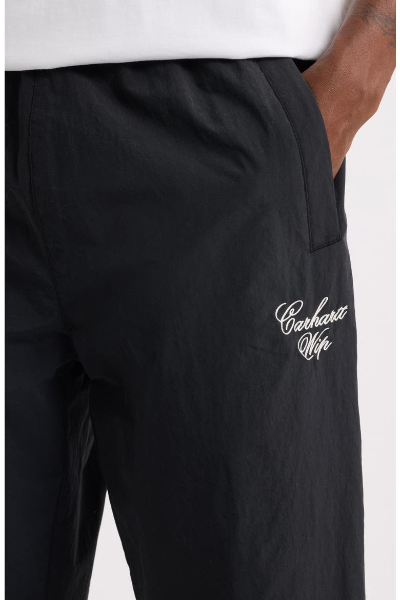 Travon Embroidered Joggers, Alternate, color, BLACK / WAX