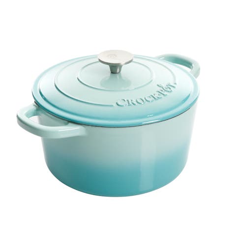 Artisan 5-Quart Round Enameled Cast Iron Dutch Oven with Lid