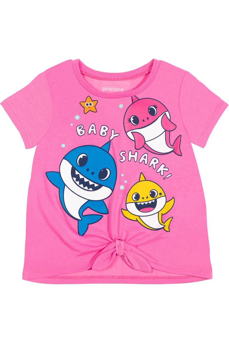 Baby Shark 2-Piece T-Shirt and Leggings Set, Alternate, color, Pink Aqua Ombre