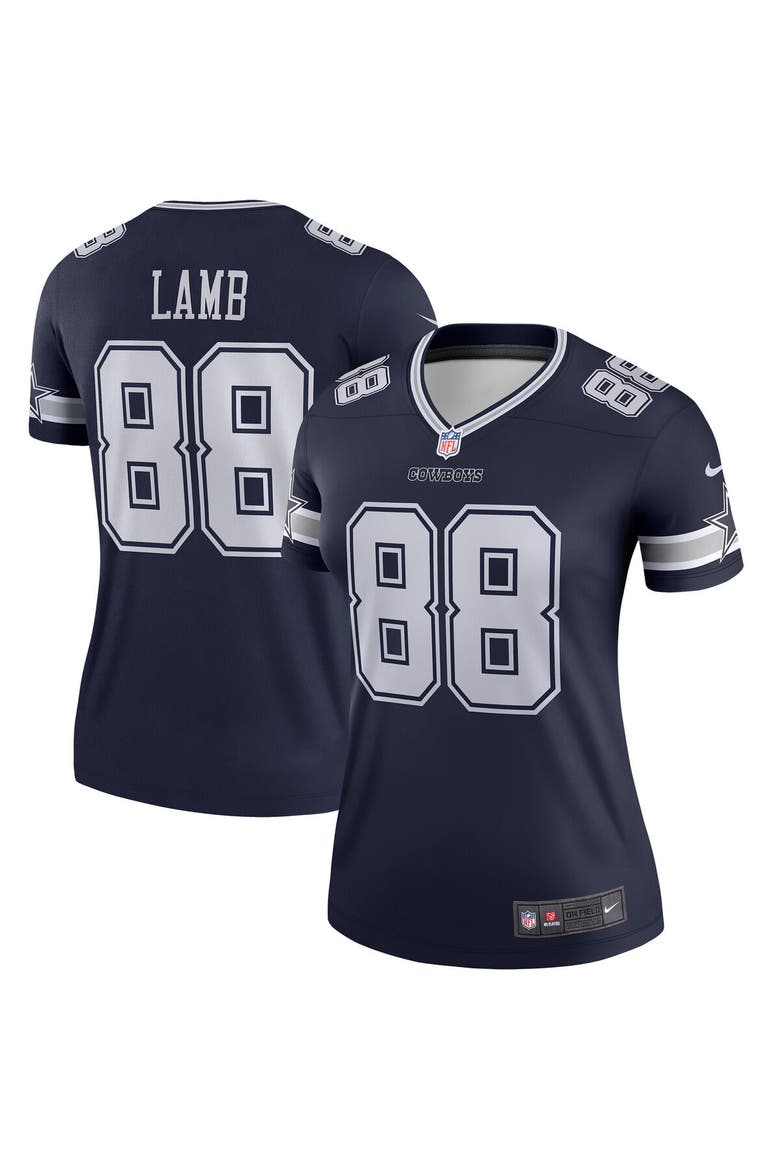 Women's Nike CeeDee Lamb  Navy Dallas Cowboys Legend Player Performance Top, Main, color, Navy