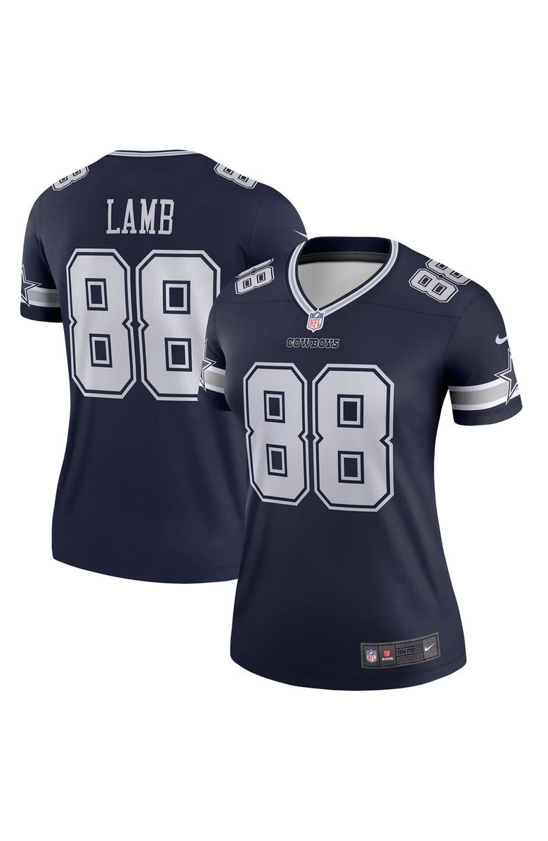 Nike Women's Nike CeeDee Lamb  Navy Dallas Cowboys Legend Player Performance Top, Main, color, Navy