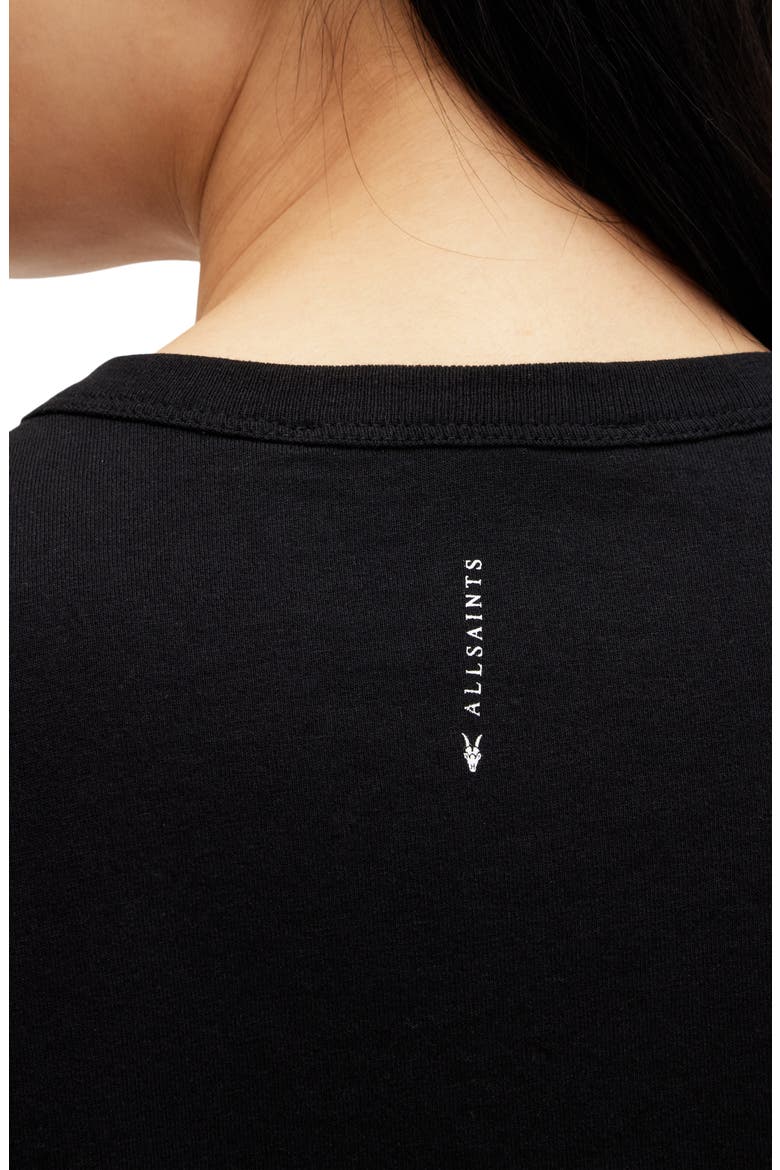 Gia Ruched T-Shirt, Alternate, color, BLACK