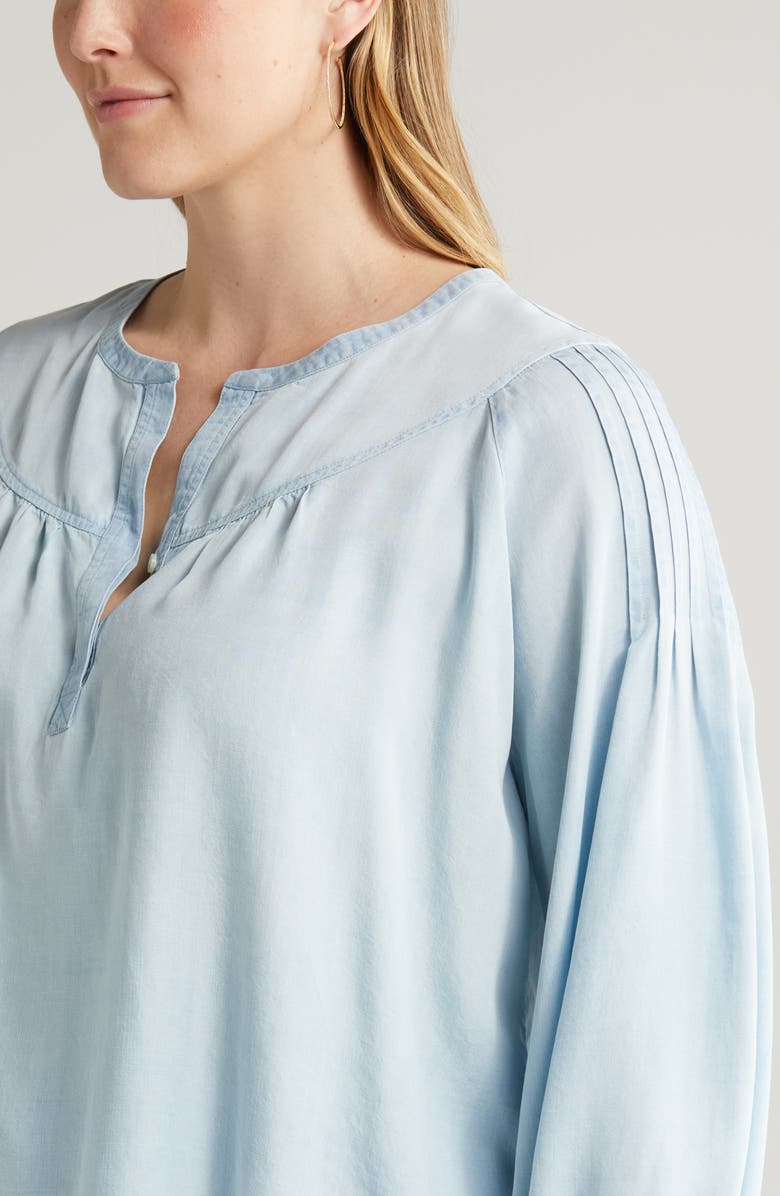 Caslon<sup>®</sup> Pintuck Detail Chambray Top, Alternate, color, 