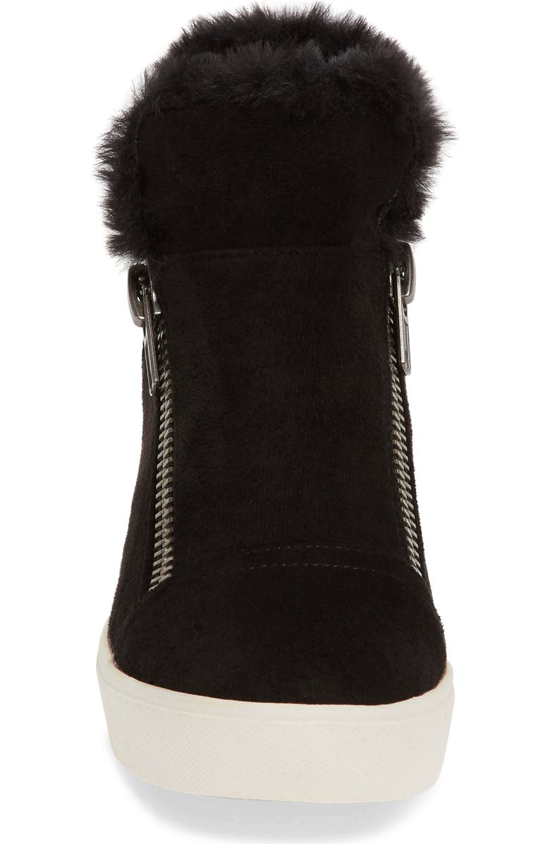 Coconuts by Matisse Later Days Faux Fur Wedge Sneaker, Alternate, color,