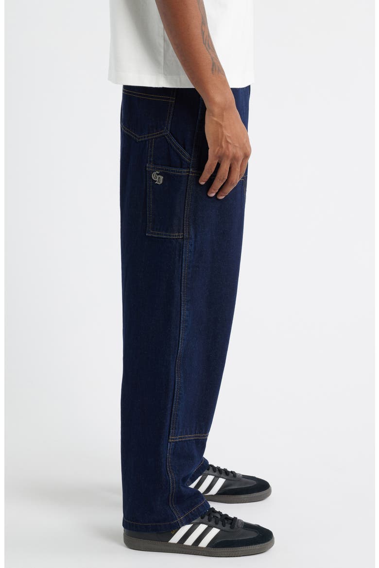 Mercer Double Knee Cotton Denim Carpenter Pants, Alternate, color, INDIGO