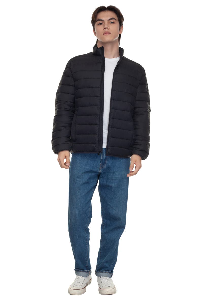 Lightweight Packable Puffer Jacket, Alternate, color, Black