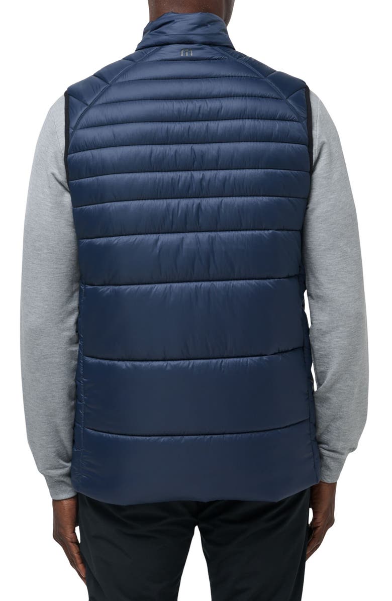 TravisMathew Aves Technical Water Repellent Puffer Vest, Alternate, color, Total Eclipse