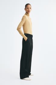 H&M Straight-Leg Twill Pants