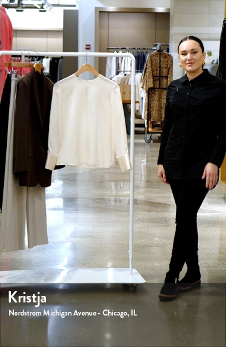 Long Sleeve Silk Top, sales video thumbnail