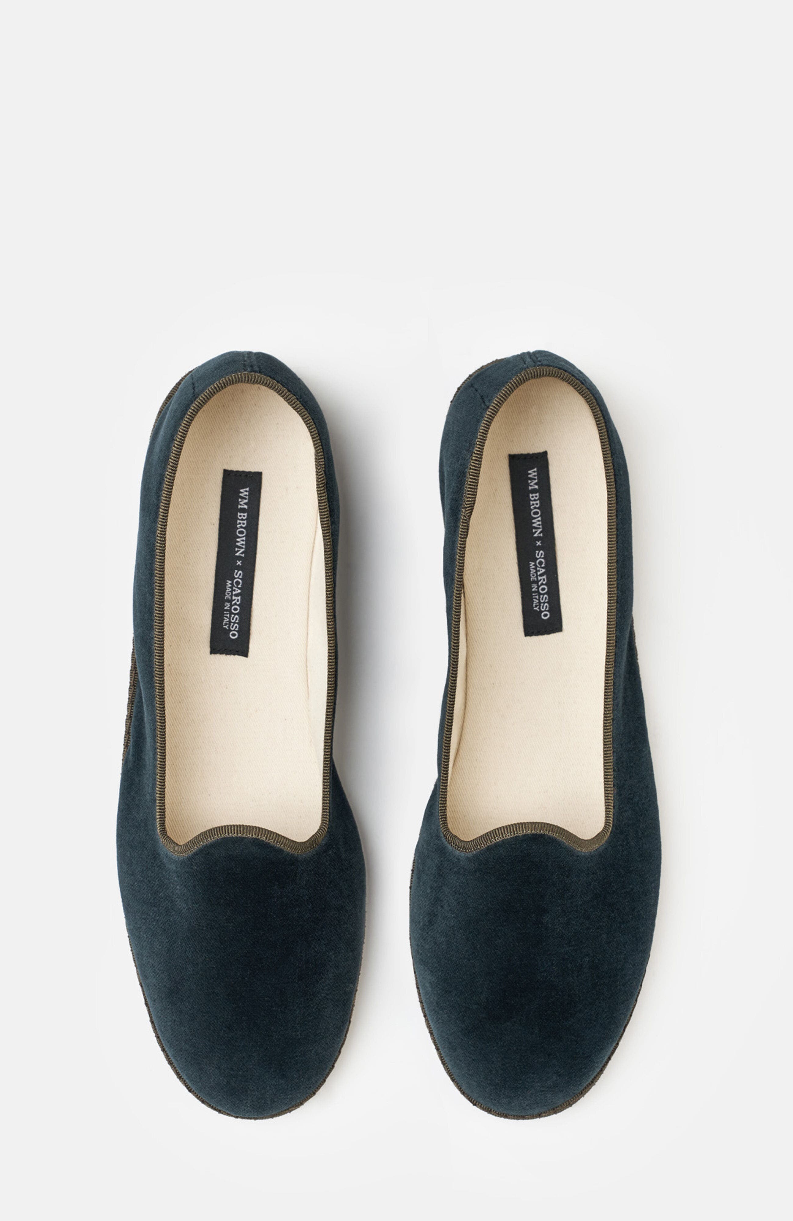 Williamiv Slippers, Alternate, color, Green - Velvet