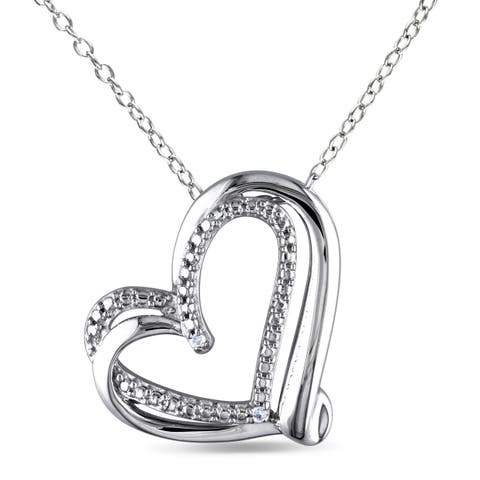 Diamond Interlocking Heart Necklace