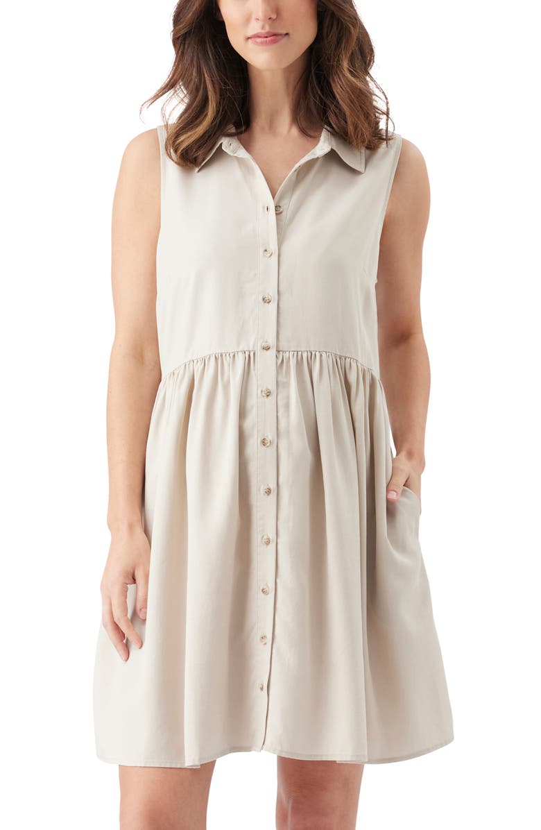 Ripe Maternity Chloe Tencel Dress, Main, color, Sand