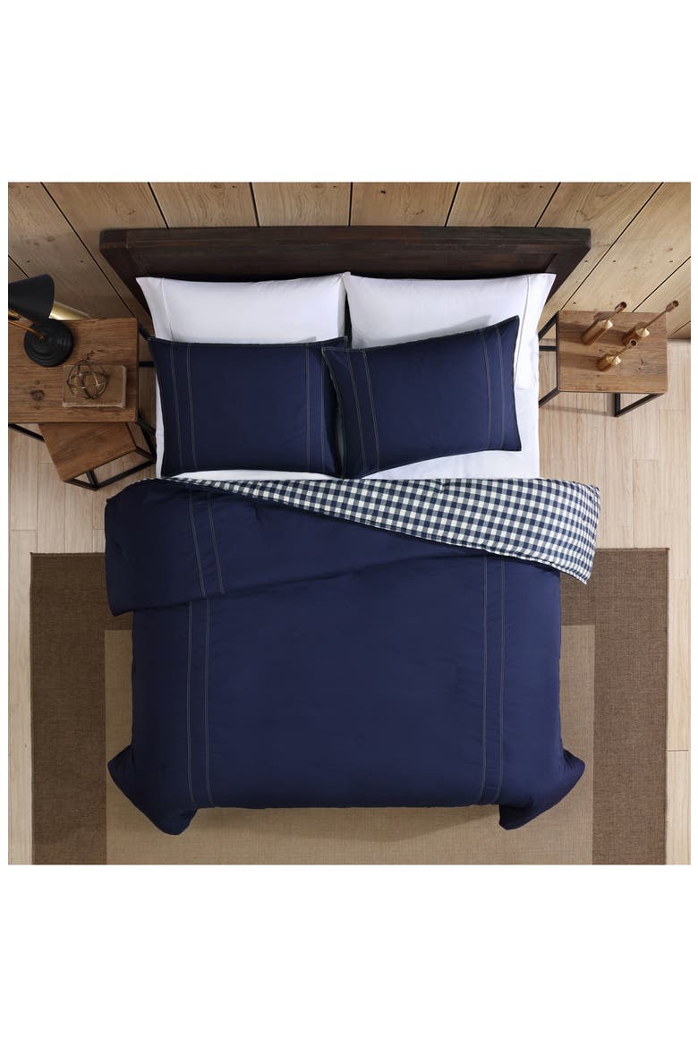 Kingston Full/Queen Comforter Set, Alternate, color, NAVY