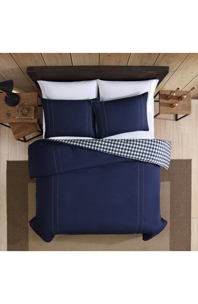 Eddie Bauer Kingston Full/Queen Comforter Set, Alternate, color, Navy