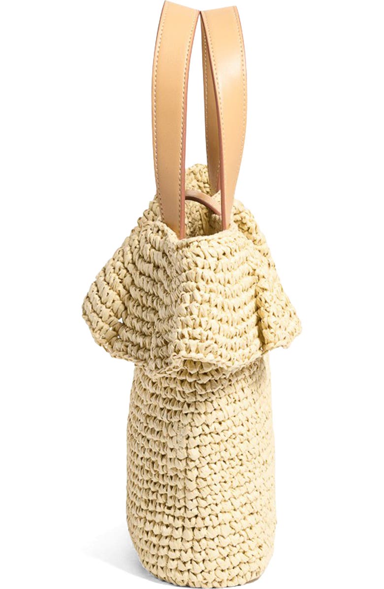 Stoney Clover Lane Small Ruffle Raffia Tote, Alternate, color,