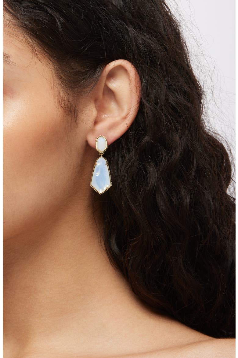 Hallie Convertible Drop Earrings, Alternate, color, GOLD OPALITE ILLUSION
