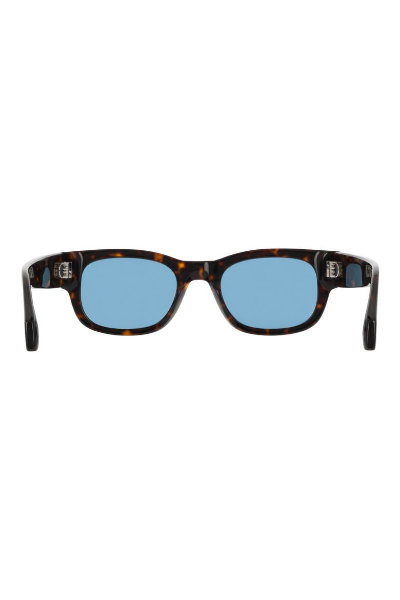 51mm Modified Rectangular Sunglasses, Alternate, color, DARK TORTOISE