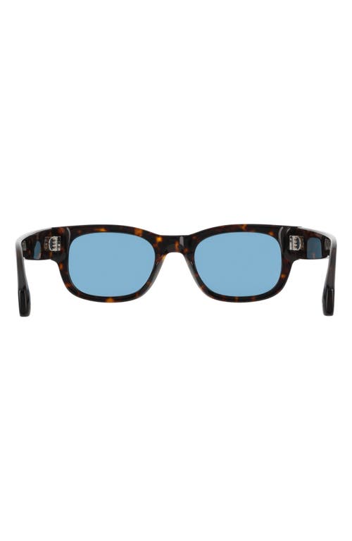 Ferragamo 51mm Modified Rectangular Sunglasses In Dark Tortoise