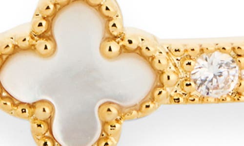 Eye Candy Los Angeles Adirelle Cubic Zirconia Clover Bangle Bracelet