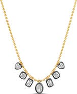 SHYMI Mixed Shape Stone Dangle Ball Chain Necklace