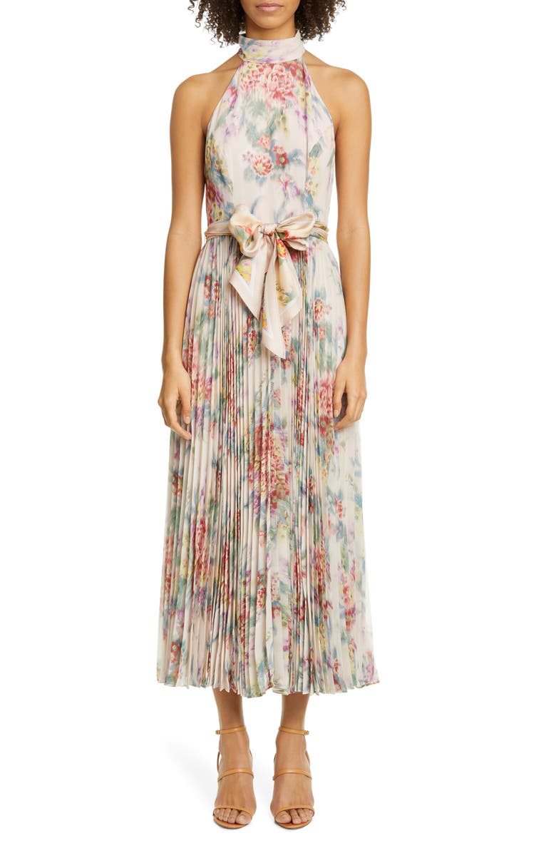 Zimmermann Wavelength Sunray Midi Dress, Main, color, 