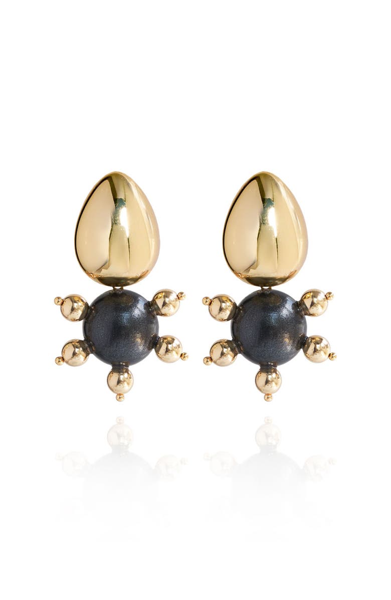 Saulė Label Tulia Earrings, Main, color, Black Coral