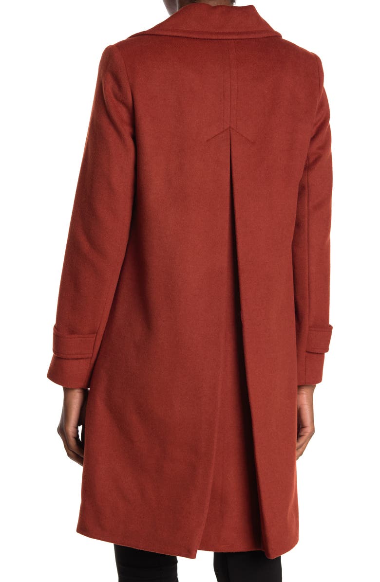 Sam Edelman Single Breasted Twill Walking Coat, Alternate, color, Cinnamon Spice