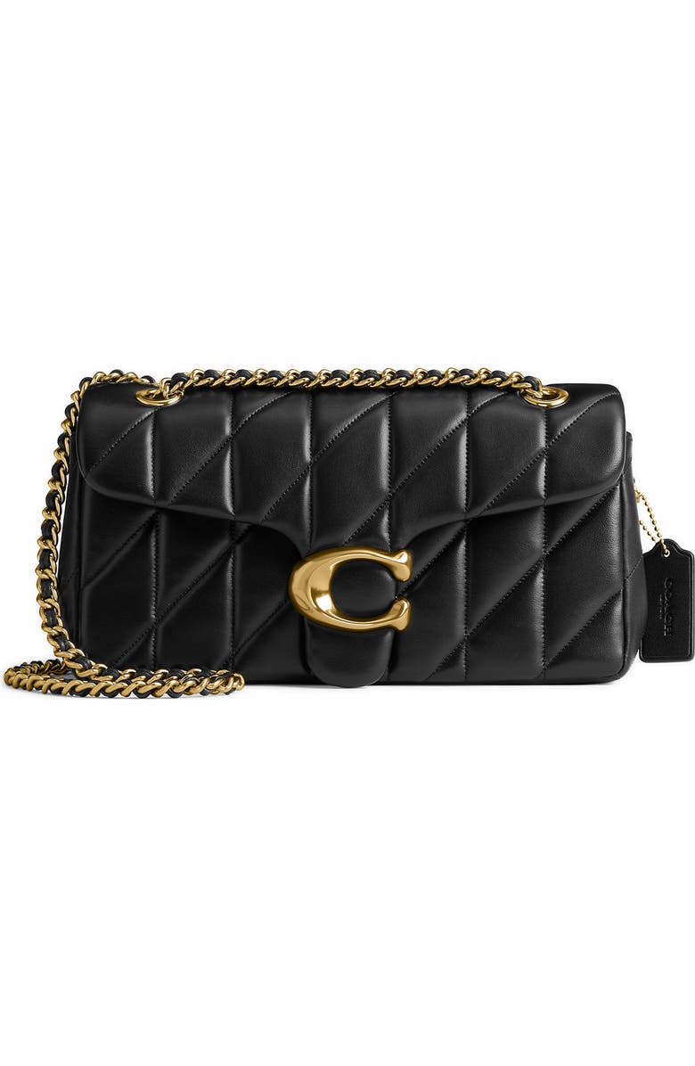 COACH Tabby 26 Quilted Leather Convertible Crossbody Bag, Main, color, B4/Black