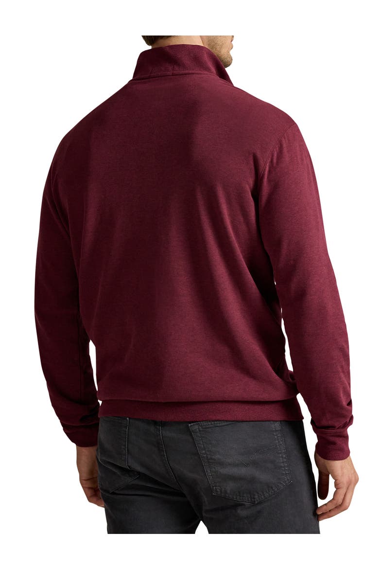 Luxe 1/4-Zip Pullover, Alternate, color, SPRING WINE HTHR