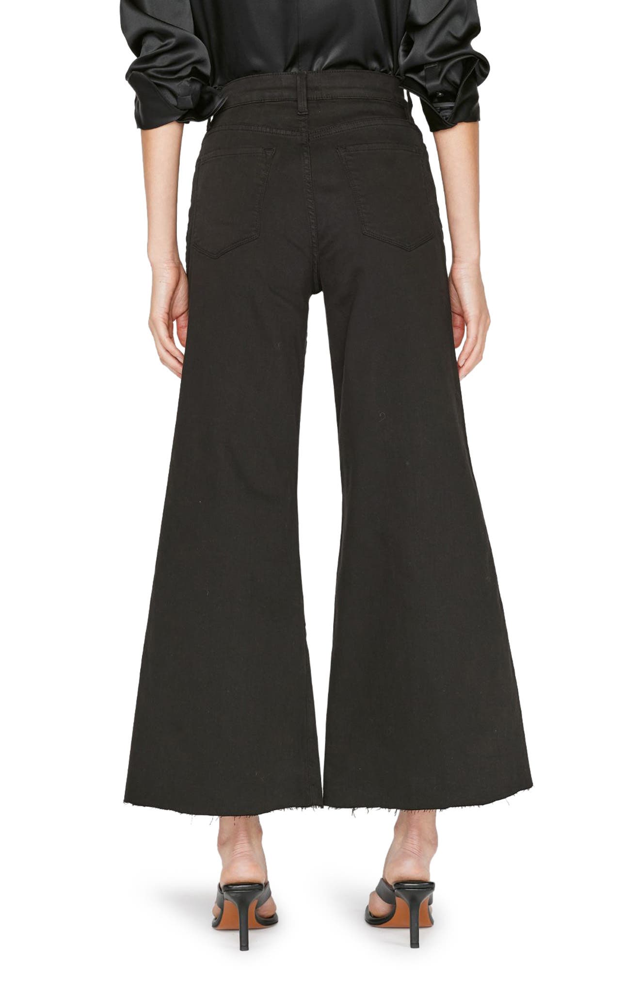 Le Palazzo Raw Hem Wide Leg Jeans - image 2