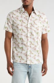 Union Yolo Medallion Print Short Sleeve Relaxed Fit Shirt