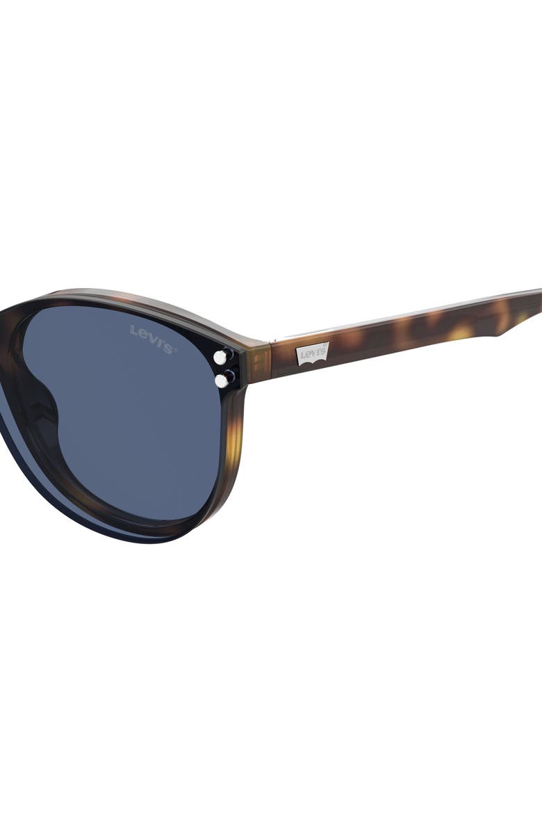 Levi's<sup>®</sup> 53mm Round Sunglasses, Alternate, color, Havana