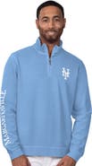 Margaritaville Men's Margaritaville Light Blue New York Mets First Pitch Quarter-Zip Pullover Top