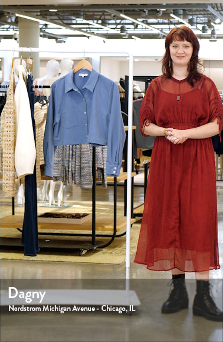 Sunday Crop Button-Up Shirt, sales video thumbnail